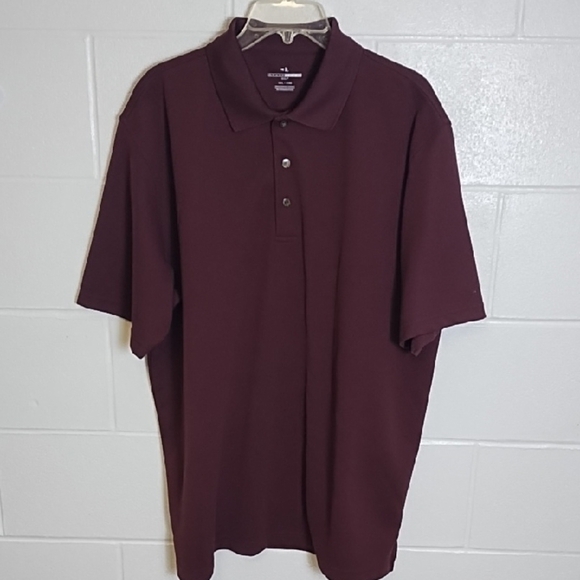 Grand Slam Burgundy Performance Golf Polo Shirt - Picture 10 of 10